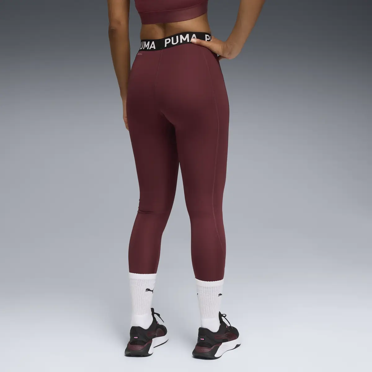 Puma W STRONG TIGHT - HW FL Kırmızı Kadın Tayt