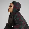 Puma Downtown Aop Sherpa Jacket Dark Jasper Siyah Kadın Mont