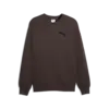 PUMA ESS ELEVATED CAT LOGO Crew Kahverengi Erkek Sweatshirt