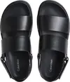 Calvin Klein FLAT ADJ SANDAL EYEL, BEH Siyah Kadın Terlik