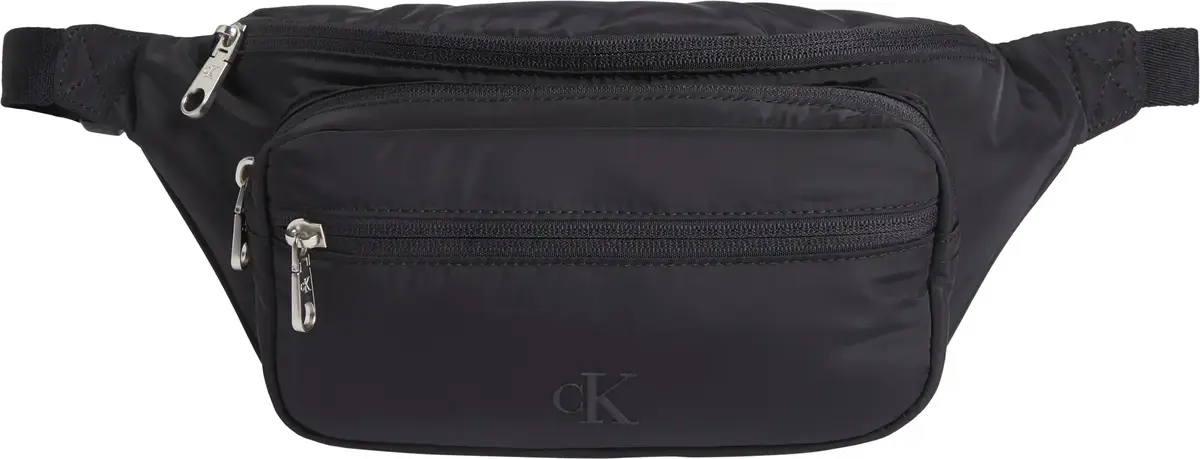 Calvin Klein OVER WEBBING WAISTBA Erkek Siyah Bel çanta