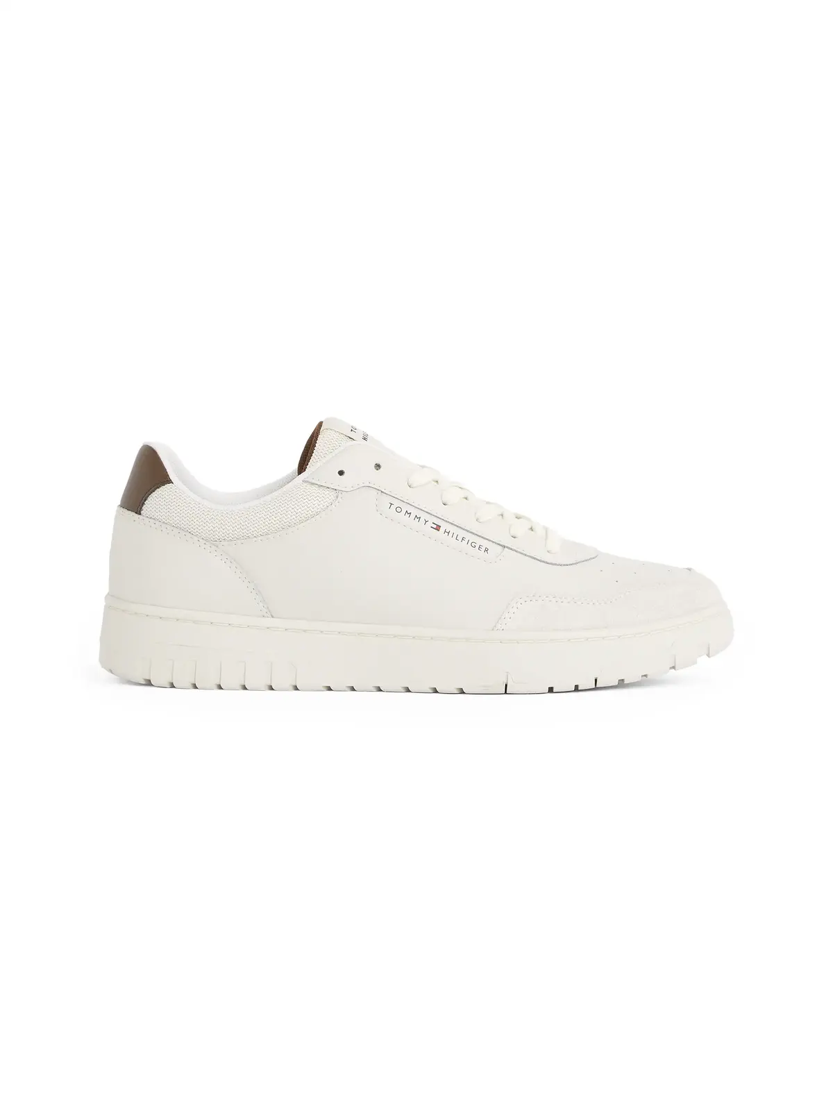 Tommy Hilfiger TH BASKET CORE LTH M Bej Erkek Spor Ayakkabı & Sneaker