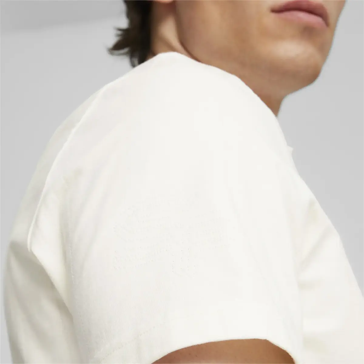 Puma Ferrari Style Polo jacquard Beyaz Erkek T-Shirt
