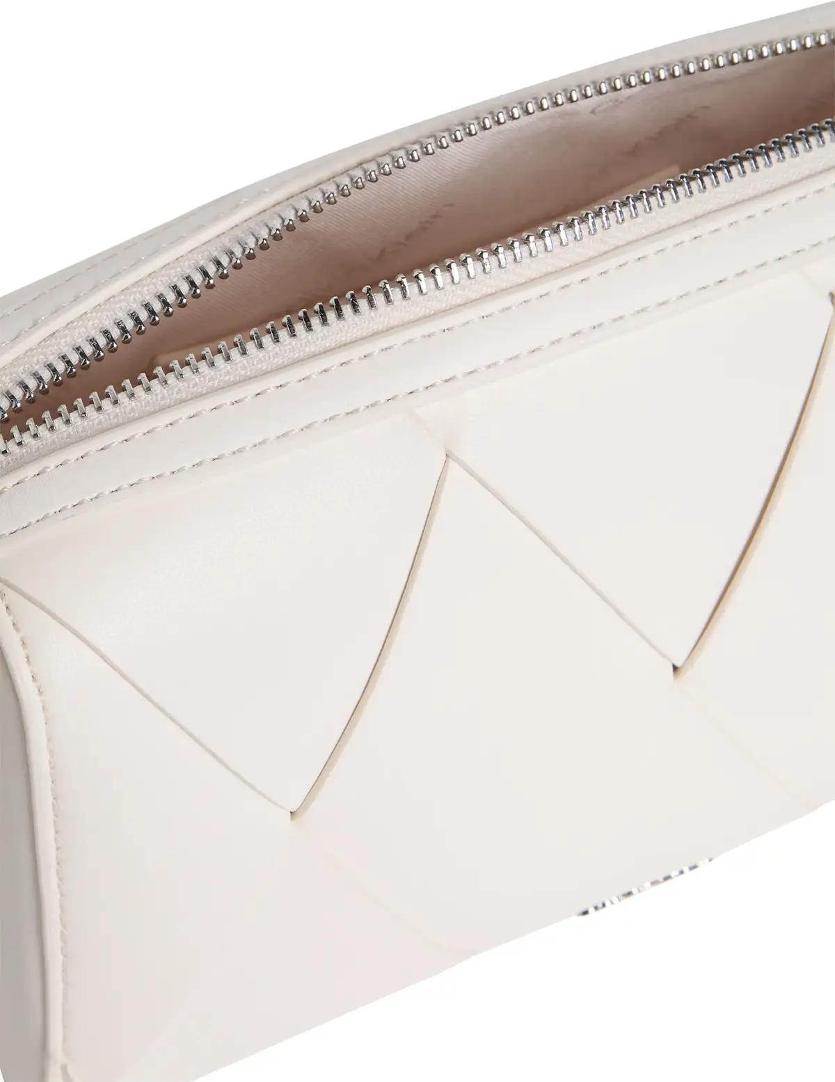 Calvin Klein CK WOVEN CAMERA BAG, 67U Krem Kadın Çanta