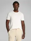 Calvin Klein LINEN COTTON T-SHIRT Beyaz Erkek Tişört
