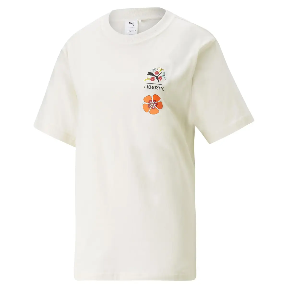 Puma X Lıberty Graphic Tee Bej Kadın T-shirt