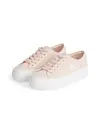 Calvin Klein VULC FLATFORM LOW Açık Pembe Kanvas Kadın Sneaker