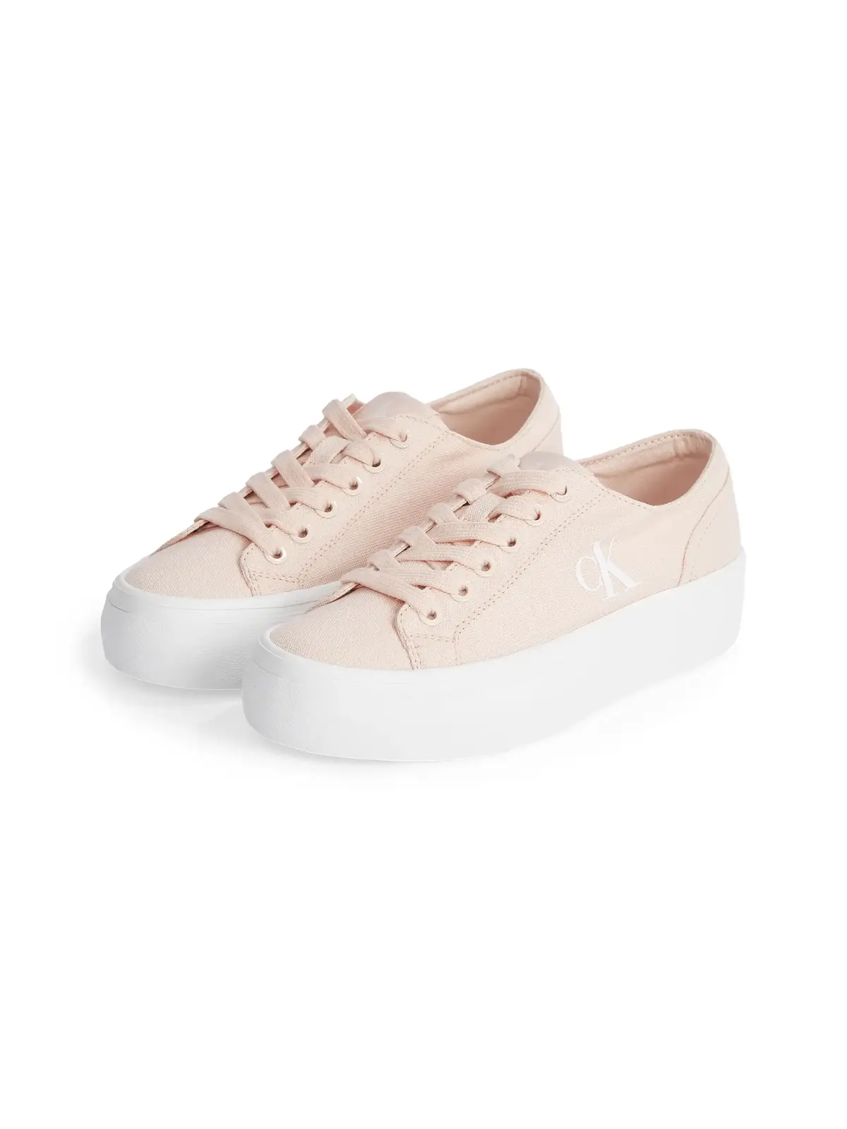 Calvin Klein VULC FLATFORM LOW Açık Pembe Kanvas Kadın Sneaker