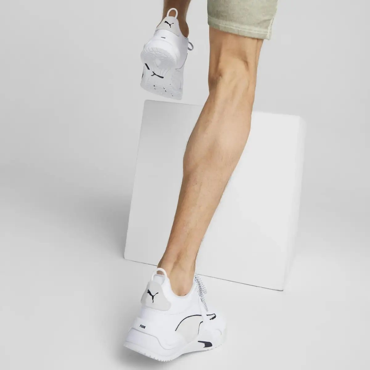 Puma Fuse Performance Leather Beyaz Erkek Koşu Ayakkabısı