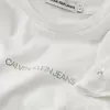 Calvin Klein METALLIC CHEST LOGO Kadın Beyaz T-Shirt