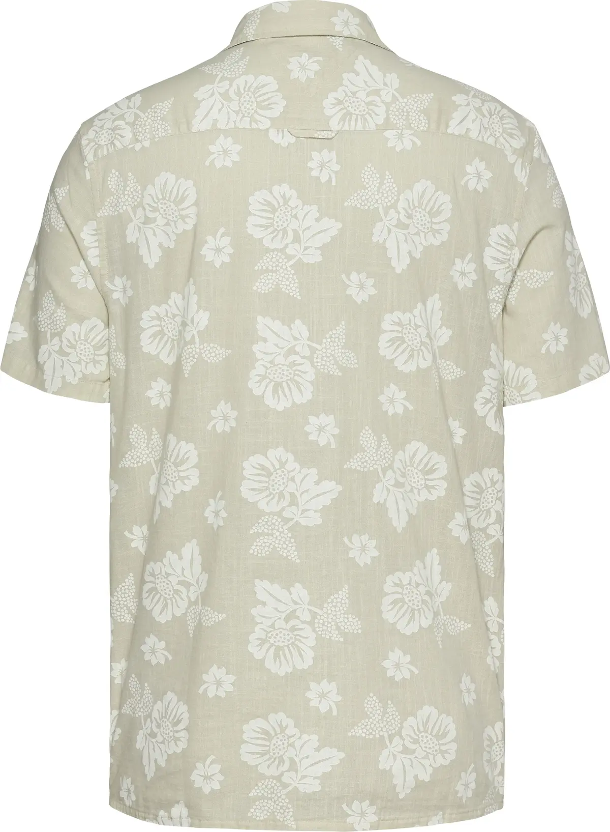 Tommy Hilfiger TJM REG SLUB AOP SS, ACG Krem Erkek Gömlek