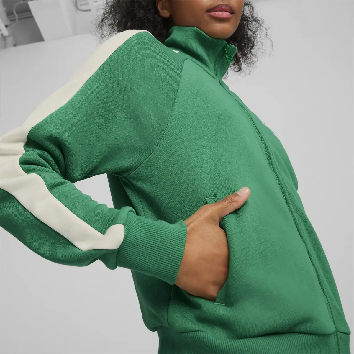 Puma ICONIC T7 Track Jacket TR Yeşil Kadın Ceket