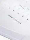 Tommy Hilfiger TH COURT LTH DETAIL, 0LD Beyaz Erkek Spor Ayakkabı & Sneaker