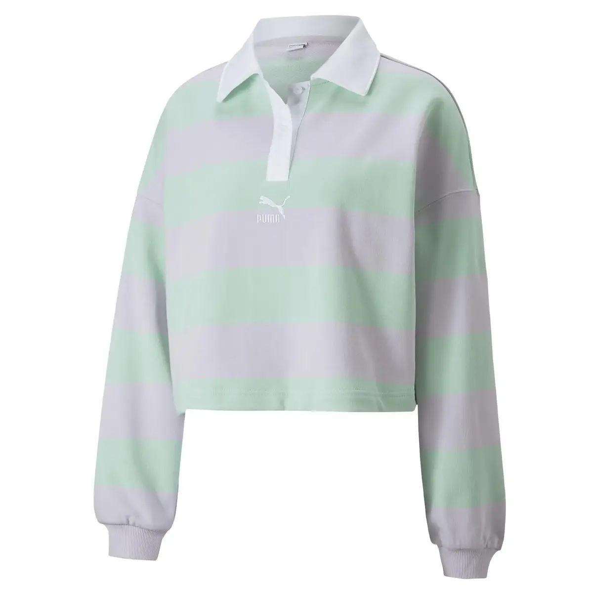 Puma Swxp Striped Longsleeve Eflağtun Crop Kadın Sweatshirt