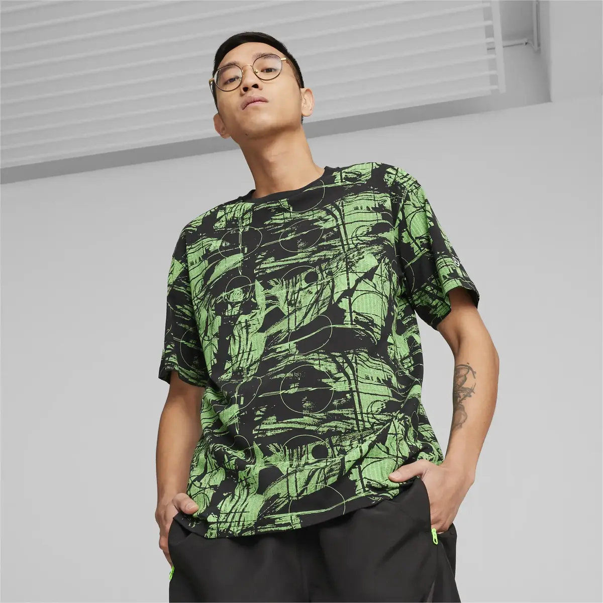 Puma MAPF1 Statement AOP Tee Siyah Erkek Tişört