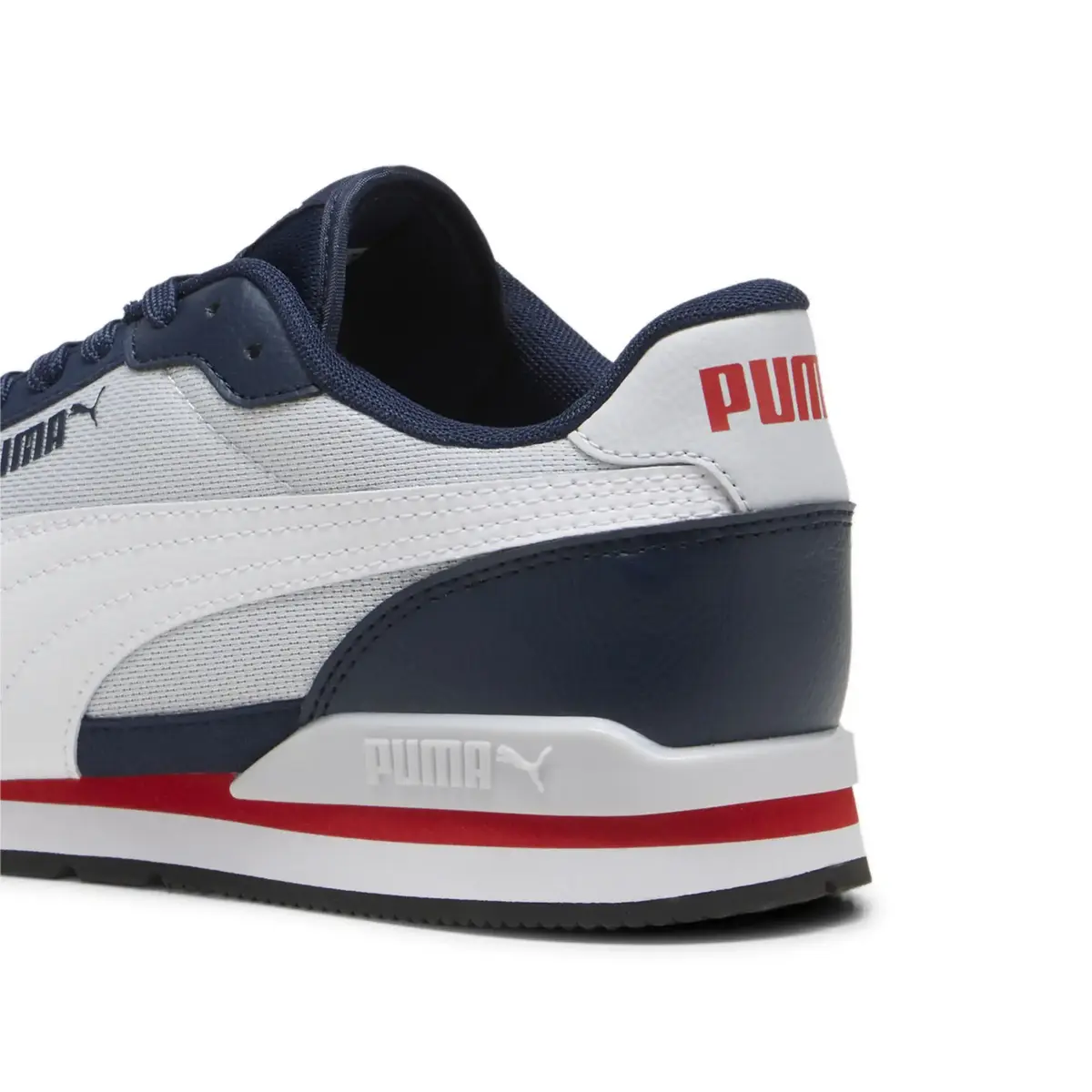 Puma ST Runner v3 Mesh Gri-Lacivert Erkek Günlük Spor Ayakkabı