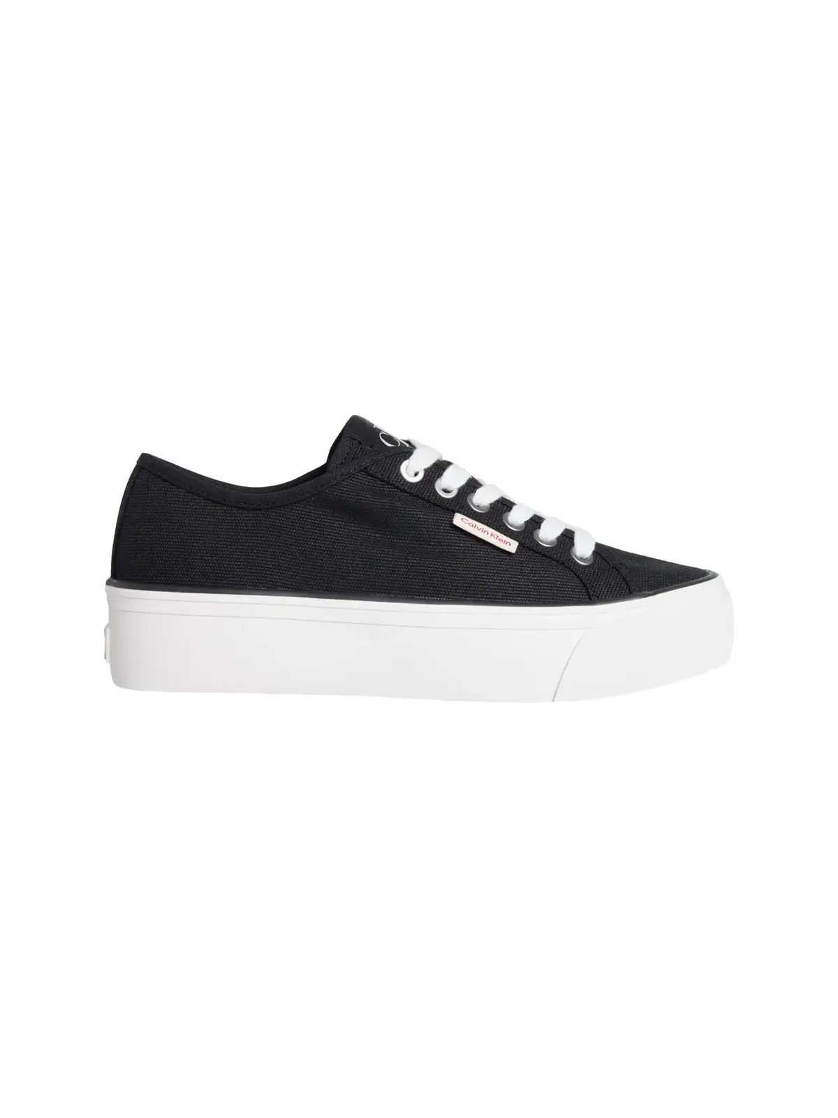 Calvin Klein VULC FLATFORM CTN LO Siyah Kadın Spor Ayakkabı & Sneaker
