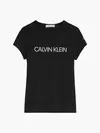 Calvin Klein INSTITUTIONAL SLIM T Kadın Siyah T-Shirt