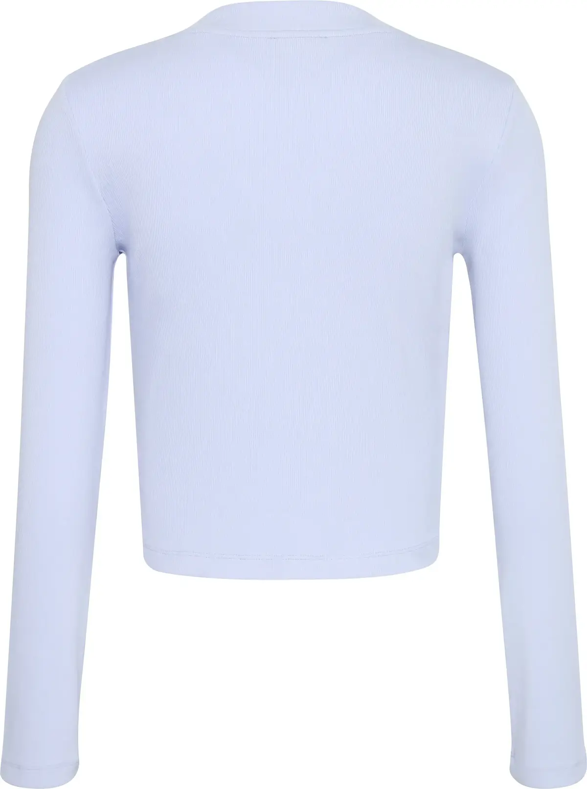 Calvin Klein LS MONOLOGO BABY TEE Kadın Mavi Uzun Kollu T-Shirt