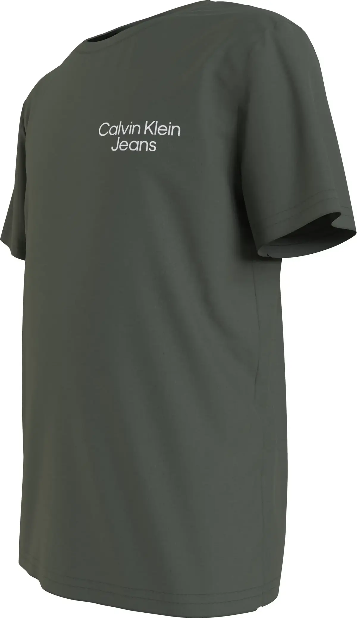 Calvin Klein CKJ STACK LOGO T-SHI Erkek Yeşil T-Shirt
