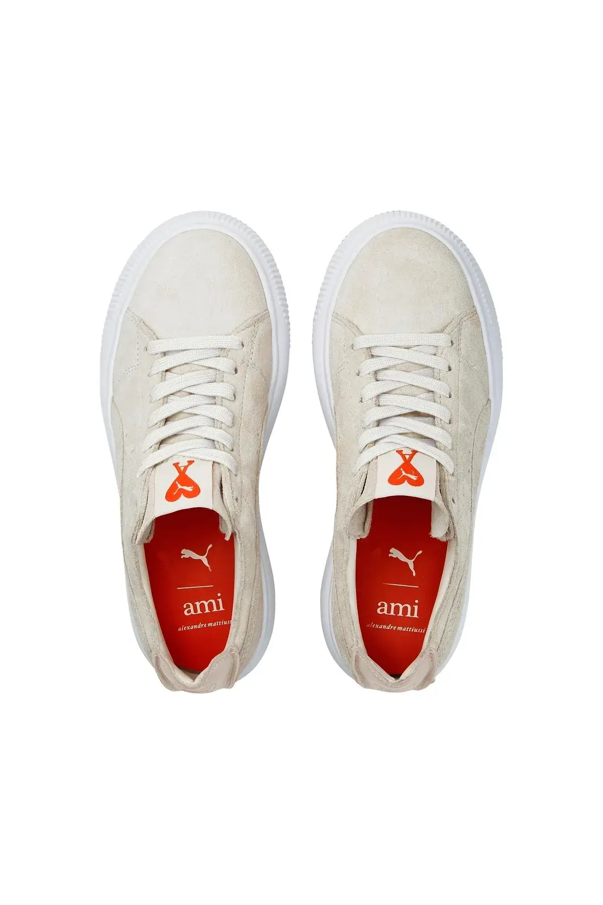 Puma Suede Mayu AMI Deconstruct Bej Kadın Günlük Spor Ayakkabı