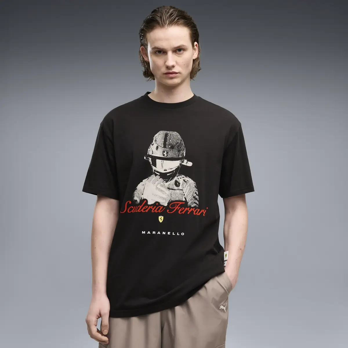 PUMA Ferrari Graphic Tee 2 Siyah Erkek T-Shirt & Polo