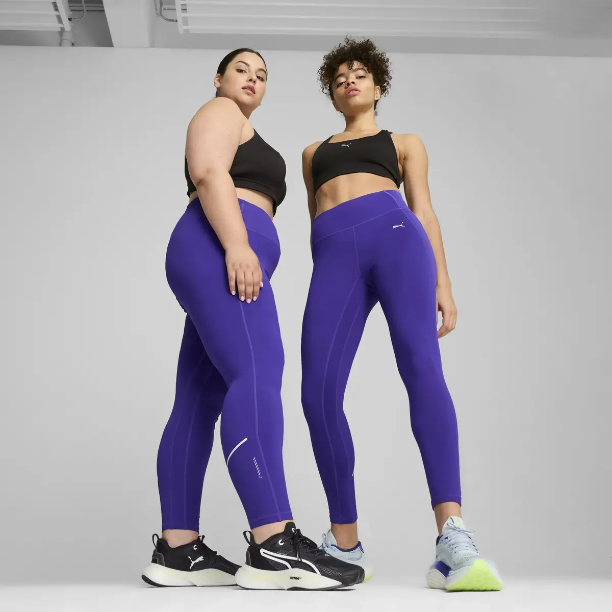 Puma RUN MICROFLEECE HW FL TIGHT Mor Kadın Tayt