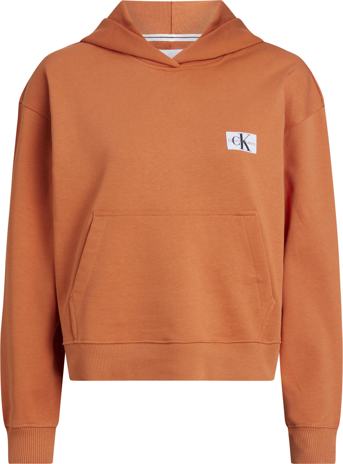 Calvin Klein WOVEN LABEL HOODIE Kadın Turuncu Hoodie