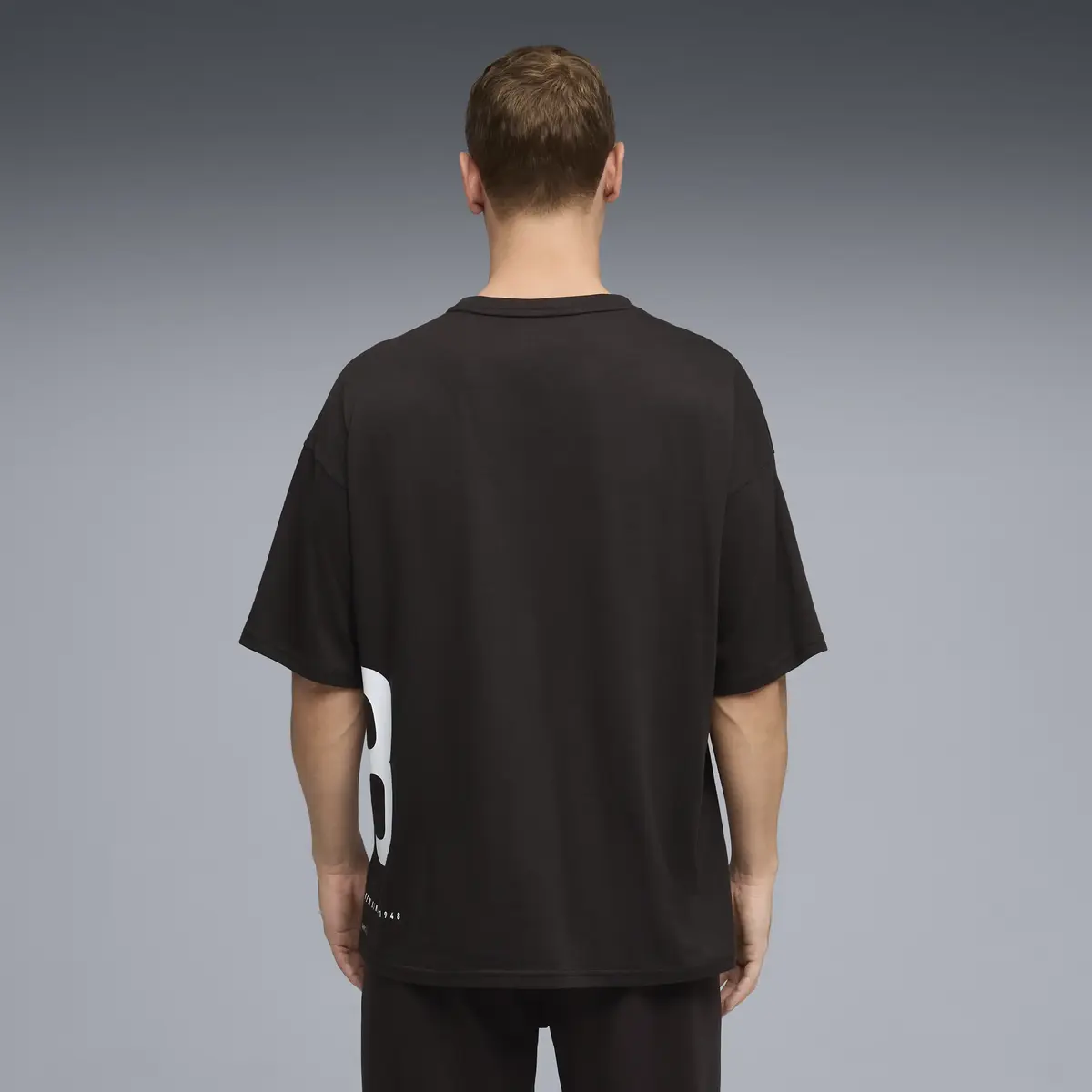 Puma M GRAPHIC OVERSIZED TEE Siyah Erkek T-Shirt