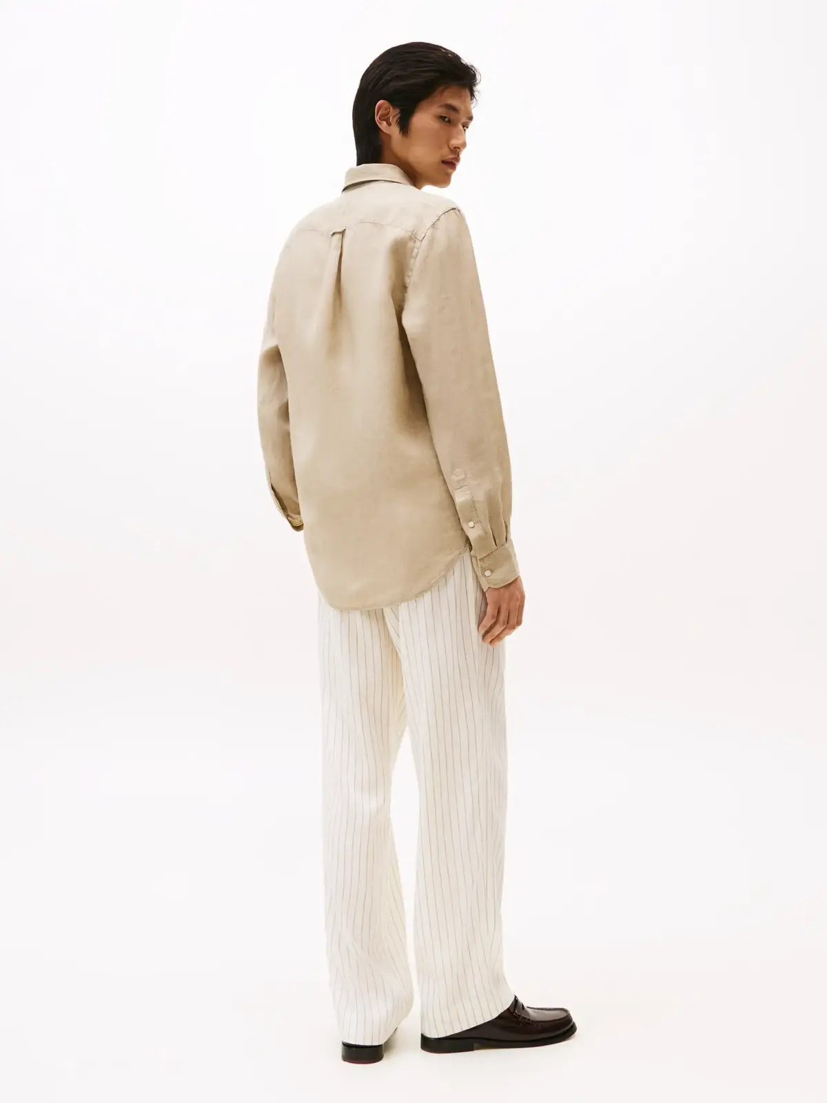 Tommy Hilfiger PIGMENT DYED LI SOLI, RBT Bej Erkek Gömlek