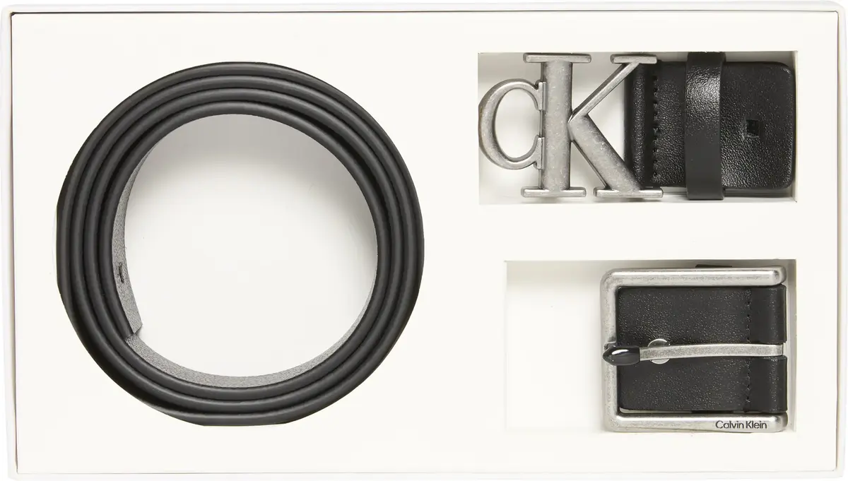 Calvin Klein BELT GIFT SET Erkek Siyah Kemer