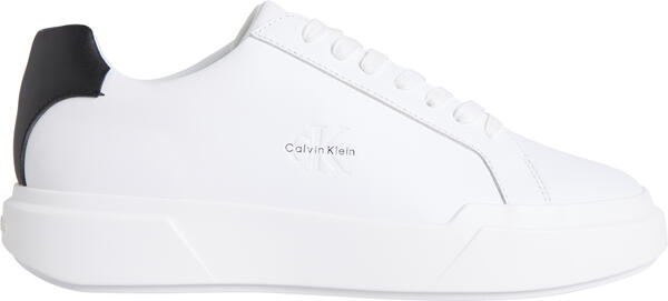 Calvin Klein CHUNKY CUPSOLE LACEUP LTH Beyaz Erkek Günlük Spor Ayakkabı