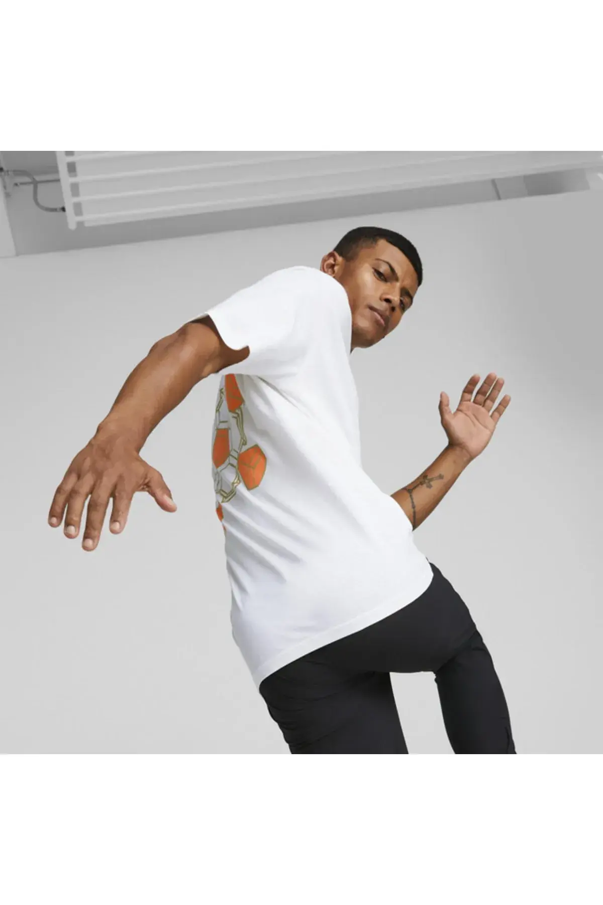 Puma Neymar Jr Diamond Graphic Tee Beyaz Erkek T-Shirt