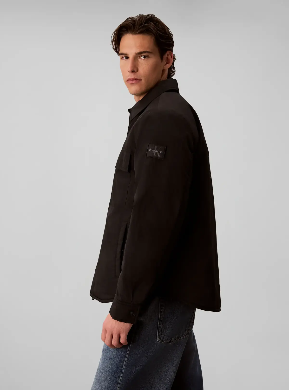 LS PADDED NYLON SHIR, UB1