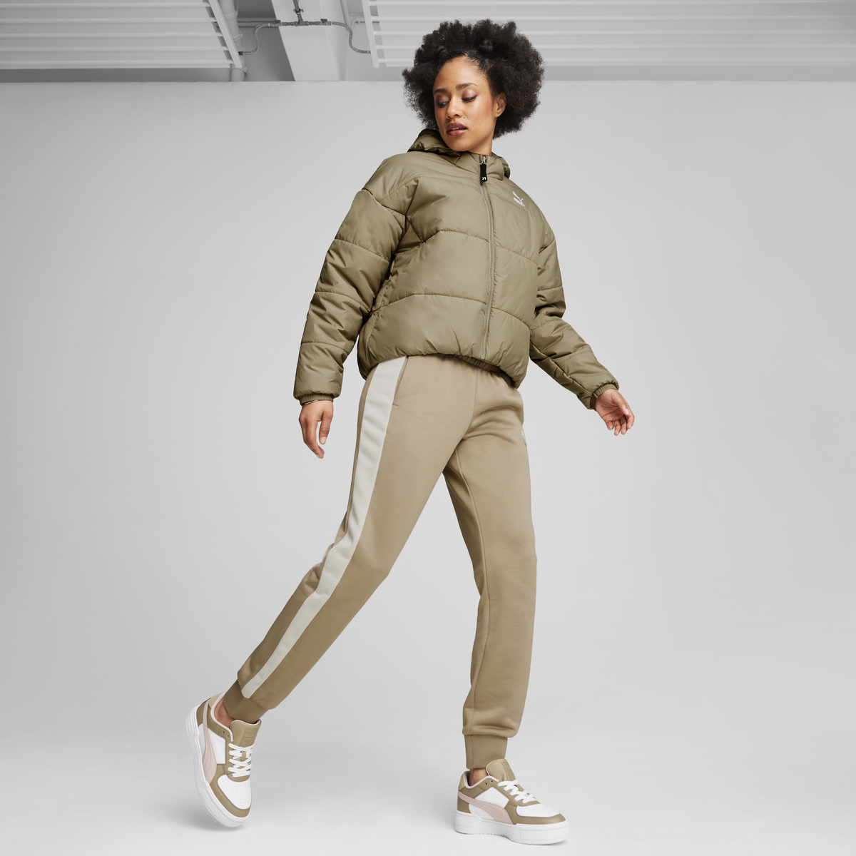 Puma Classics Padded Jacket Bej Kadın Mont