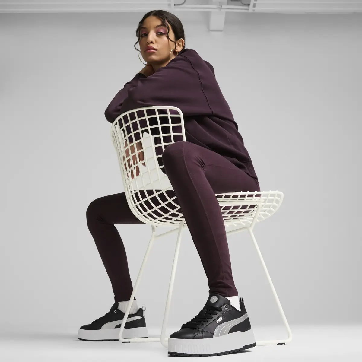 Puma Karmen II Metallic Dream Siyah Kadın Günlük Spor Ayakkabı