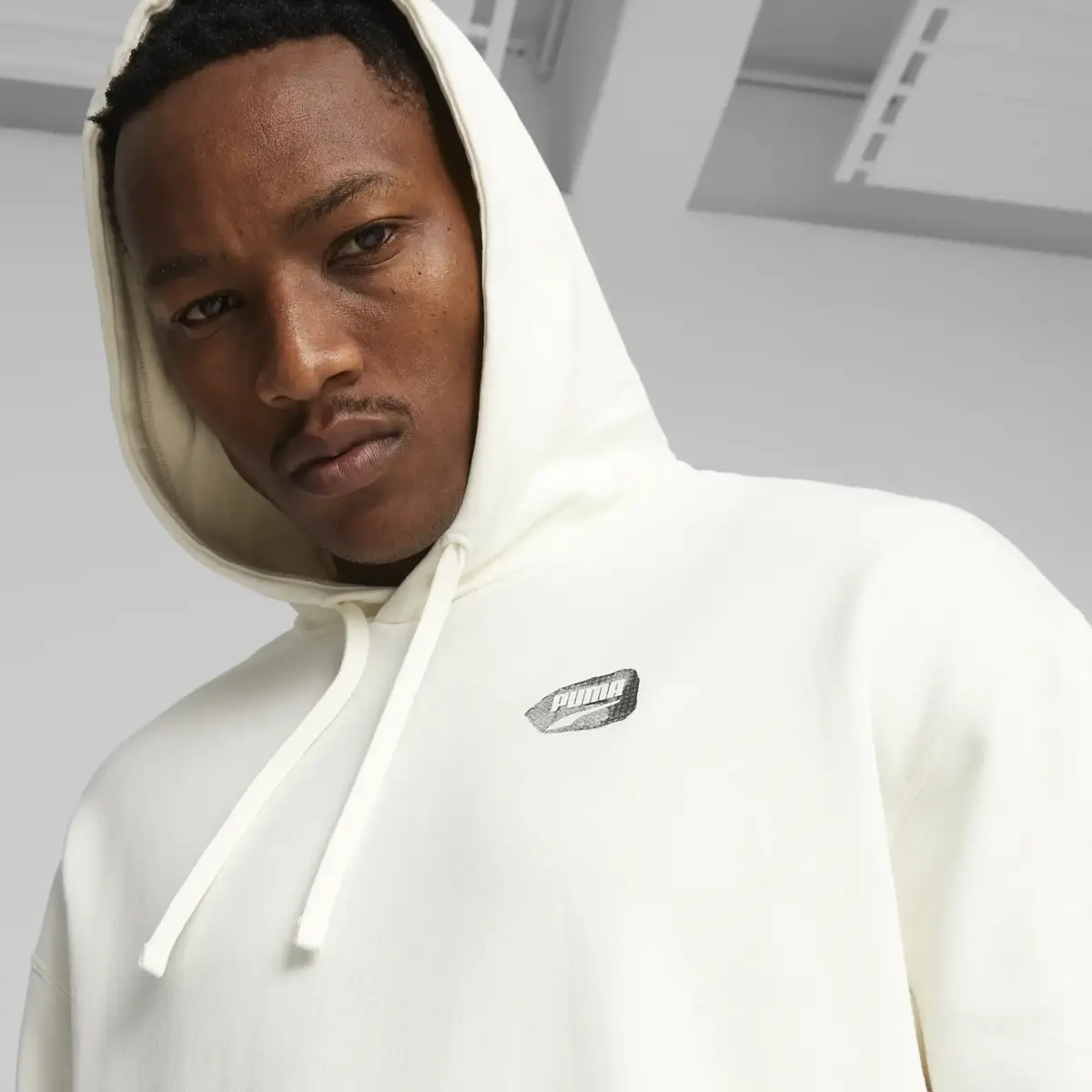 Puma DOWNTOWN Graphic Hoodie Krem Erkek Sweatshirt