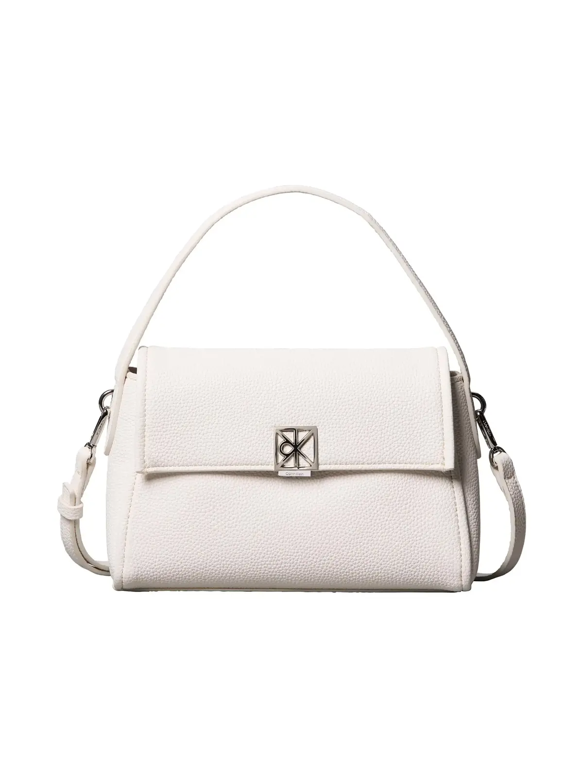 Calvin Klein EMBLEM HW PEBBLE SHO Beyaz Kadın Omuz Çantası