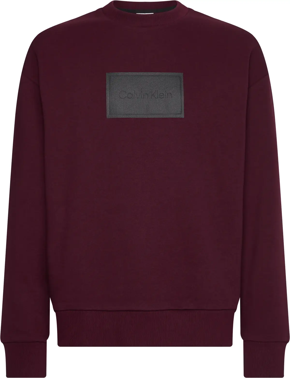 Calvin Klein TEXTURED LOGO BOX CO Erkek Bordo Sweatshirt