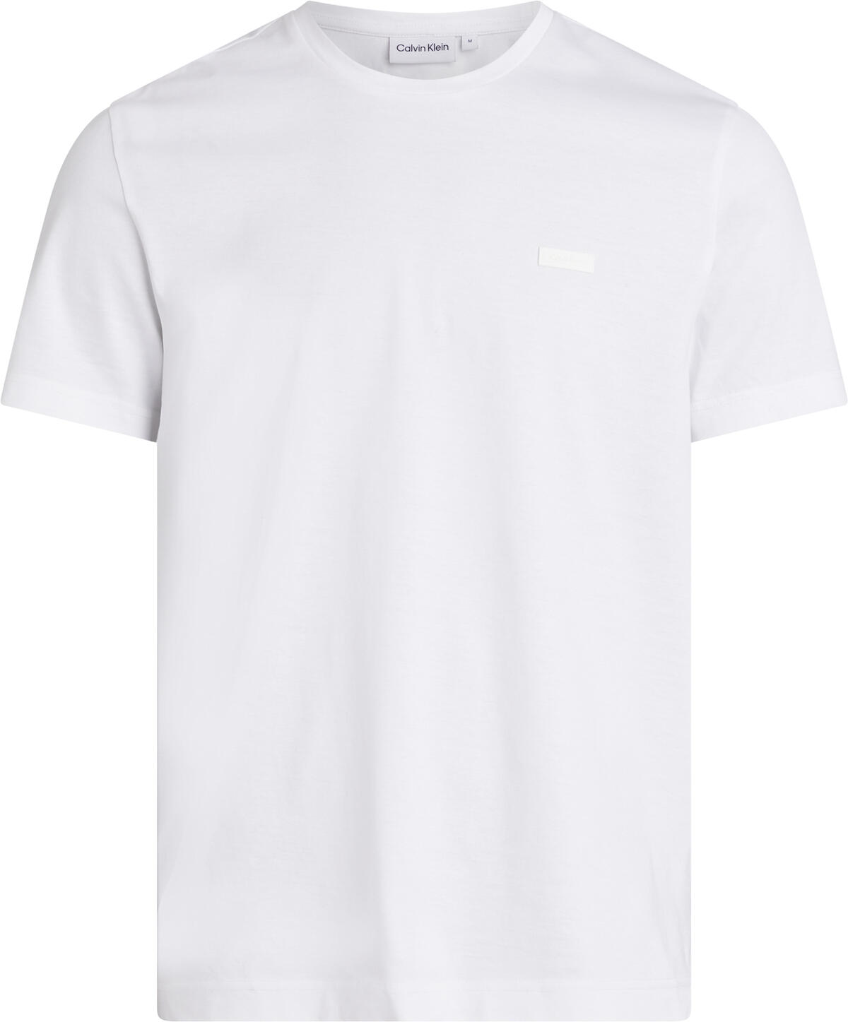 Calvin Klein MERCERIZED COTTON T- Erkek Beyaz T-Shirt