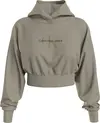 Calvin Klein MINERAL DYE MONOLOG Kadın Kahverengi Hoodie