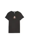 Puma SWxP PUMA WORLDWIDE Graphic Tee Siyah Kadın T-Shirt