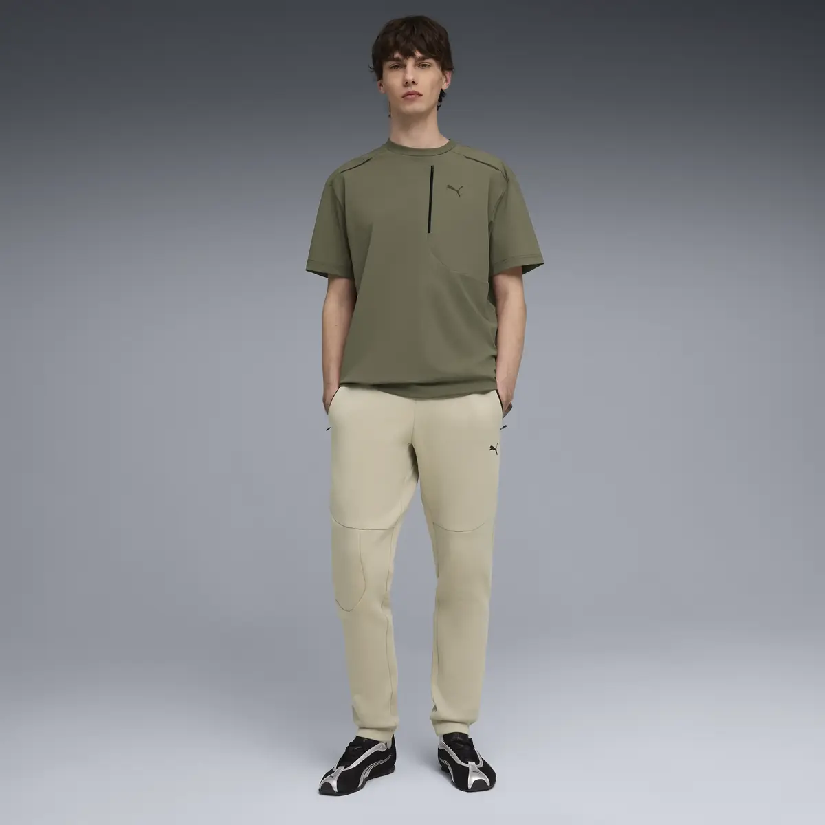 Puma PUMATECH Sweatpants DK cl Bej Erkek Eşofman Altı