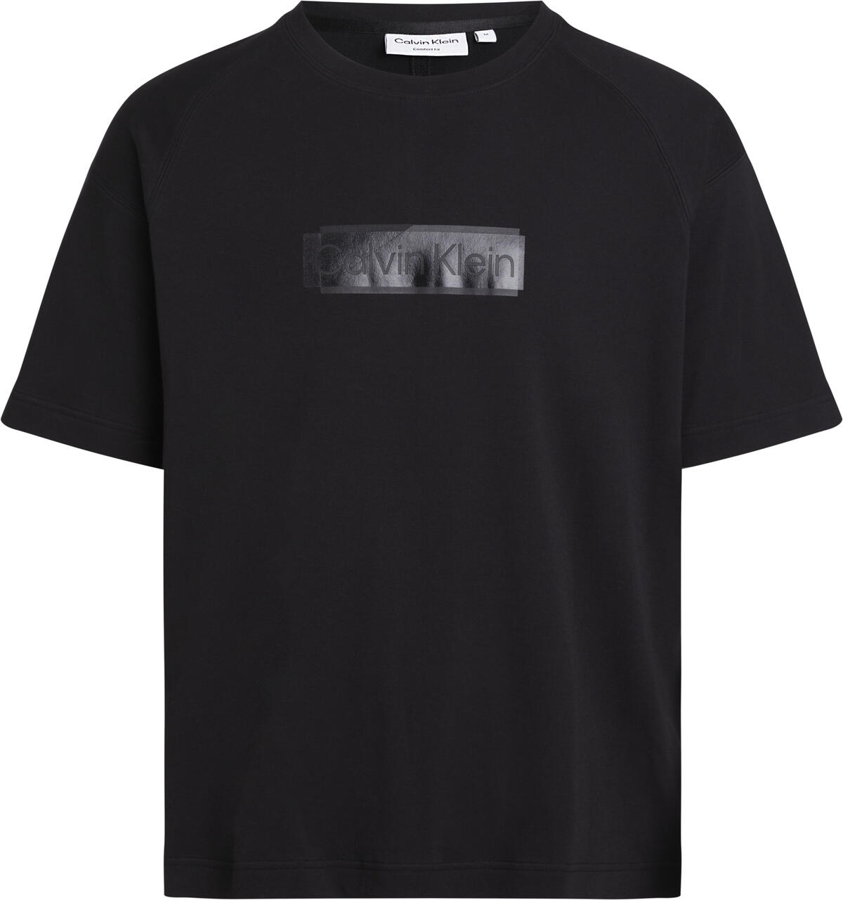 Calvin Klein FESTIVE LOGO T-SHIRT Erkek Siyah T-Shirt