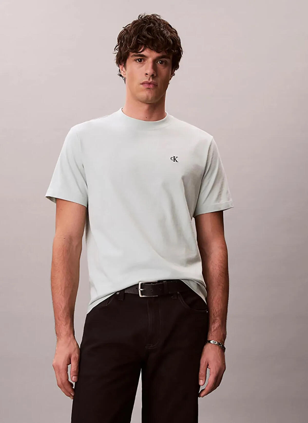 Calvin Klein SS EASY MONOGRAM TEE, 3Q0, M Yeşil Erkek T-Shirt