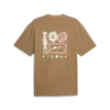 Puma DOWNTOWN Graphic Tee Bej Erkek T-shirt