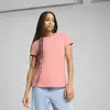 PUMA ESS ELEVATED Tee Pembe Kadın T-Shirt
