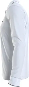 Calvin Klein STRETCH PIQUE LS TIP Erkek Beyaz Polo T-Shirt