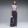 Puma WARDROBE ESS Ribbed Crop Top Mor Kadın Crop Üst