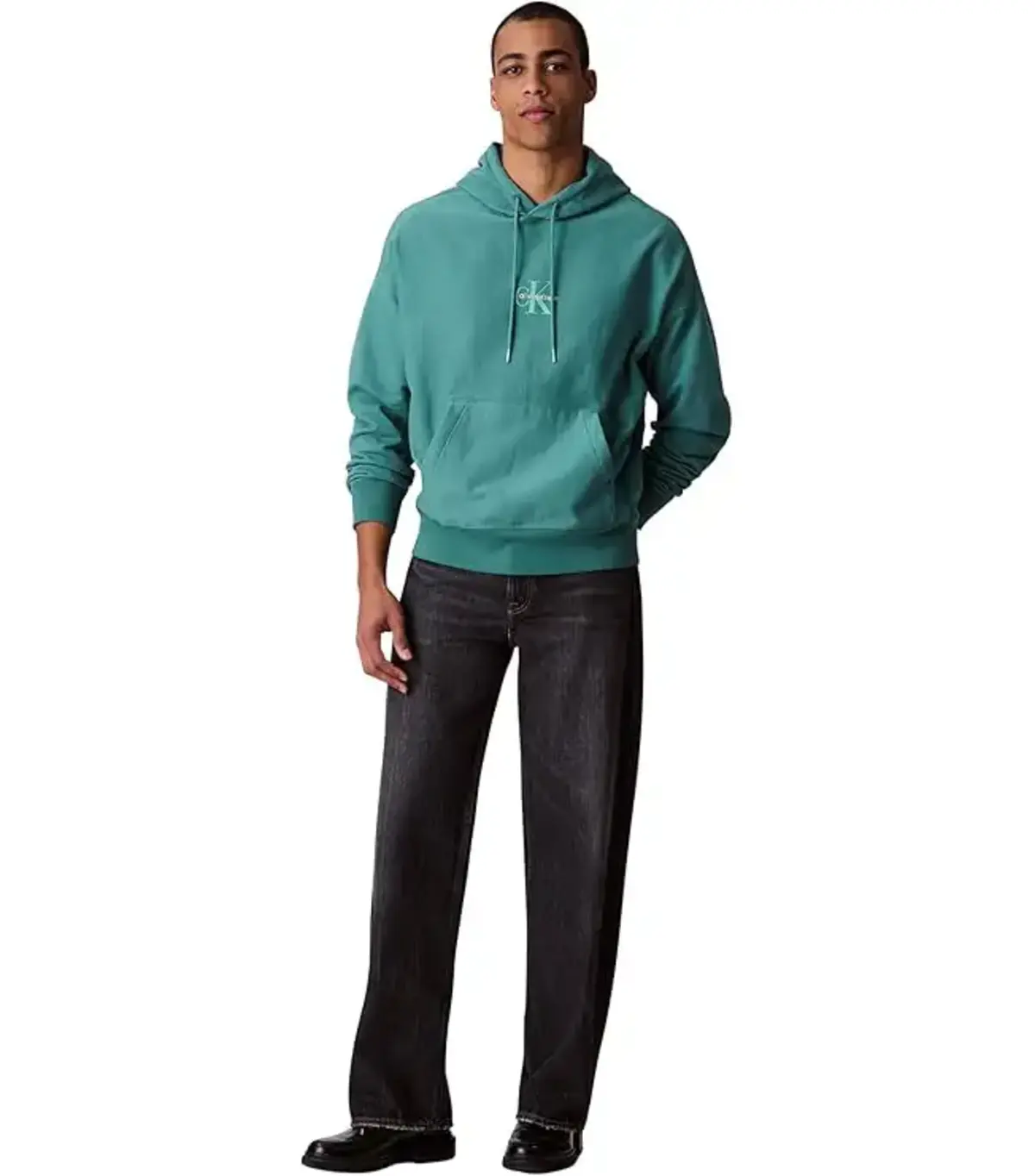 Calvin Klein PREMIUM TERRY MICRO MONOLOGO HOO Yeşil Erkek Hoodie Calvin Klein PREMIUM TERRY MICRO MONOLOGO HOO Yeşil Erkek Hoodie